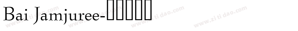 Bai Jamjuree字体转换